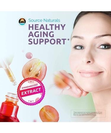 Source Naturals Resveratrol 100, for Heart and Healthy Aging* 100 mg - 120 Vegetarian Capsules 1 120 Count (Pack of 1) - Buy Online on GoSupps.com