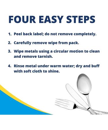 Carbona Silver Wipes - Metal Cleaner & Polish | 12 Wipes, 2 Pack - Buy Online on GoSupps.com