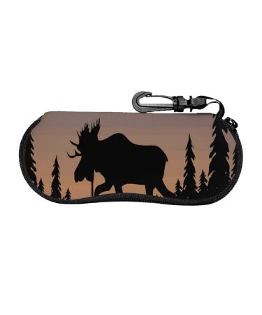 Stylish design portable zipper cute dolphin glasses case for sunglasses reading glasses Hirsch Berg Kiefer Wilderness Unity size