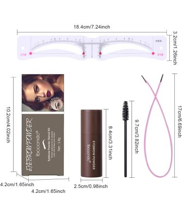 Eyebrow Stamps Kit Smudge-Proof Eyebrow Stencil Shaping Kit | 12 Eyebrow Templates for Beginner Skilled Person Makeup Lovers Rowces Blonde - Buy Online on GoSupps.com