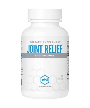 NBI Joint Relief Supplement for Joint Support | Premium Turmeric Curcumin Magnesium Glycinate & Whole Plant Extract | 90 ct Veggie Capsules