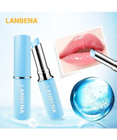 zroven LANBENA Hyaluronic Acid Lip Balm Natural Extract Plumper Lips Fade Lips Nourishing Moisturizing Lipstick Long Lasting Lip Care Usage - Buy Online on GoSupps.com
