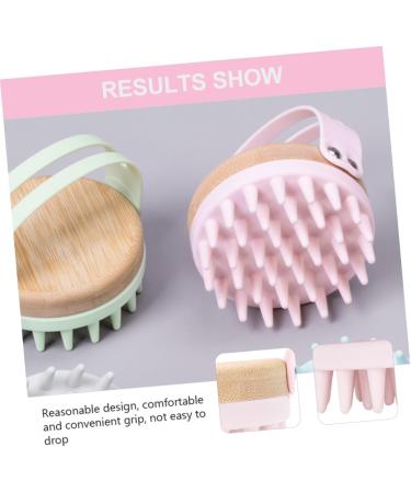 Foytoki Pink Shampoo Brush - Scalp Massager & Peeling Brush for Healthy Hair | 8.4x8x7.4cm | International Shipping - Buy Online on GoSupps.com