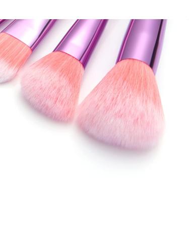 Glitter Eye & Lip Brushes Set - Crystal Bling Makeup Brushes for Face & Eyeshadow - Cute Pink One Size - Buy Online on GoSupps.com