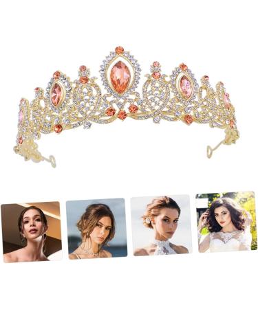 1pc Crystal Crown Alloy Tiara Hair Jewelry Fashion Hair Band Elegant Headwear Alloy Headband Rhinestone Tiara Wedding Headwear Headband for Women Hair Accessories for 16x16x6cm Assorted Color 1 - Buy Online on GoSupps.com