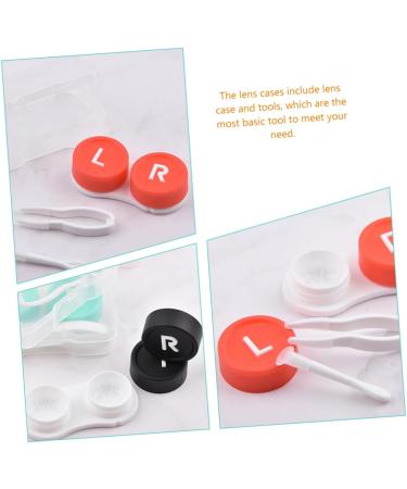 Solustre 8-Piece Contact Lens Case Set - Travel-Friendly Container with Solution & Mirror | Durable Lens Storage for Convenience - Buy Online on GoSupps.com