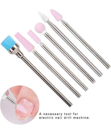 Stainless Steel Nail Drill Bit Set - 6Pcs Manicure Accessories for Nail Art File Tools - Buy Online on GoSupps.com