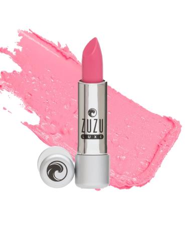 Zuzu Luxe Lip Color Lipstick (Dollhouse Pink - Bubblegum Pink/Cool Cr me)  Natural Hydrating Lipstick  Paraben Free  Vegan  Gluten-free  Cruelty-free  Non GMO  0.13 oz
