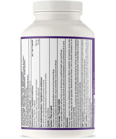 AOR Vitamin C+ Bioflavonoids 925mg 200 Capsules - High Potency Vitamin C Supplement with Ascorbic Acid & Citrus Bioflavonoids - Promotes Daily Vitality Healthy Skin Circulation & Natural Recovery 200 count (Pack of 1) - Buy Online on GoSupps.com