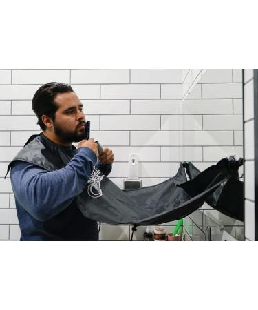Suavecito Beard Grooming Cape - Black Reusable & Easy Clean for International Shipping - Buy Online on GoSupps.com