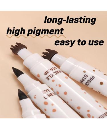  Yonuaret 3.6ml Dual-Ended Freckle Pen - Matte Stamp Pen for Freckles Water and Sweat Resistant for Festivals Shows Daily Life Stage Girls Women - Buy Online on GoSupps.com
