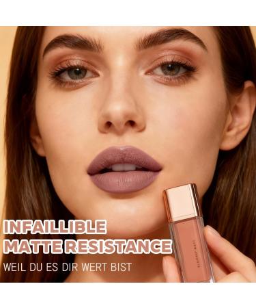 Teegxddy 1 piece matte velvet lip gloss velvety lipstick long lasting without smudging moisturizing nude shades suitable for different occasions - Buy Online on GoSupps.com