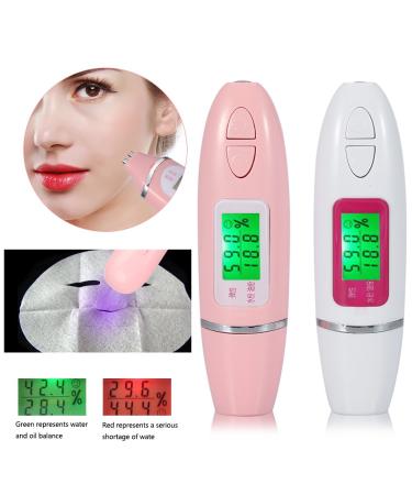 Digital Skin Analyzer - Precision Facial Tester with LCD Display | Face Moisture & Oil Analyzer in White - International Shipping Available - Buy Online on GoSupps.com