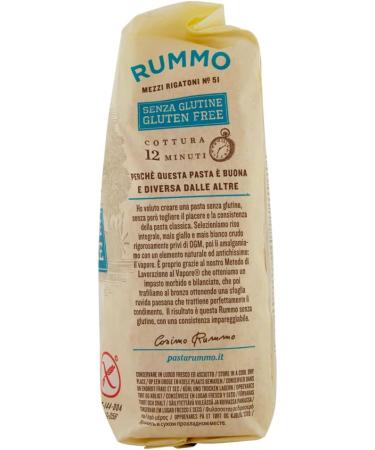  Italian Gourmet E.R. Rummo Pasta Half rigatoni n. 51 Gluten-free gluten-free 100% gluten-free Italian pasta 400 g + Italian Gourmet pulp 400 g - Buy Online on GoSupps.com