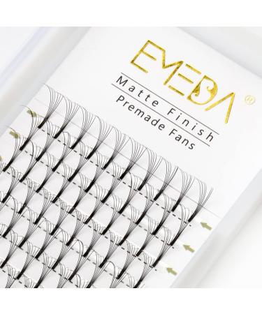 Premade Fans Volume Lash Extensions C Curl 0.07 Mix Tray 9mm 10mm 11mm 12mm 13mm 14mm 15mm Mixed Trays .07 5D Fanned Russian Cluster Eyelashes by EMEDA(5D .07 C 9-15mm Mix) 5D-0.07-C 9-15 mm