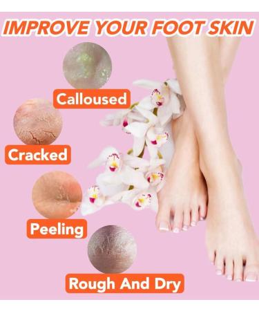 2 Pairs Silicone Moisturizing Socks for Dry Cracked Feet - Foot Spa Pedicure Repair & Softening - Fits Up to Size 9 - Pink & Beige - Buy Online on GoSupps.com