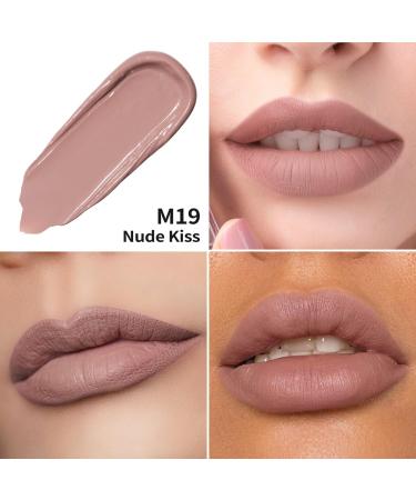 Oulac Liquid Matte Lipstick - Mallow Nude Long-Lasting Vegan & Gluten-Free 4.5ml | Intensive Color Precise Applicator - Buy Online on GoSupps.com
