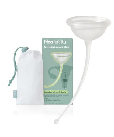 Frida Fertility Conception Aid Cup | Natural Conception Aid Cup for Fertility Support Aids in Conception for Women Keep Sperm Close to Cervix Reusable with Storage Bag Soft + Flexible Silicone