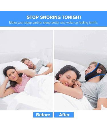 KETINAU Snoring Chin Strap - Adjustable Snore Device for Men and Women - Blue - Buy Online on GoSupps.com