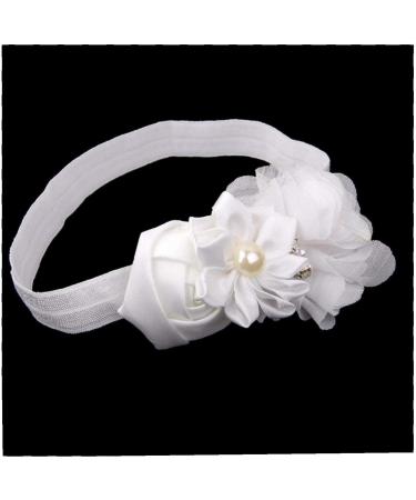 Kids Toddler Pearl Rhinestone Headband | Flower Hair Accessory for Baby Girl - Buy Online on GoSupps.com