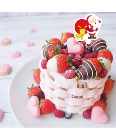 GULELAYAR 50/500 Pieces Christmas Cupcake Toppers Cute Cake Decorations Snowman Santa Claus Reindeer Elf Bells Cake Toppers Picks for Christmas Cake Decor Party Holiday Supplies Favors (500 Pieces) - Buy Online on GoSupps.com