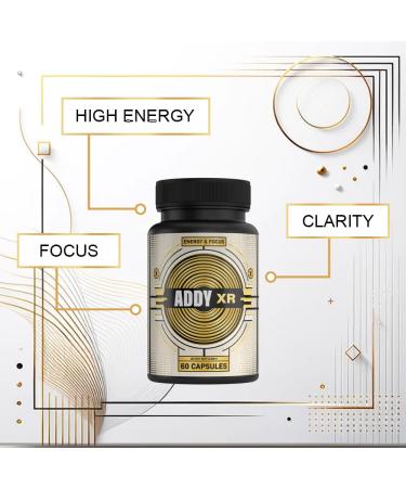 ADDY XR - Premium Adderall Alternative for Enhanced Focus & Energy | 60 Day Supply of Brain Boosting Supplements - Buy Online on GoSupps.com