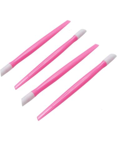 20PCS Plastic Handle Nail Art Tool Rubber Tipped Nail Cuticle Pusher - Buy Online on GoSupps.com