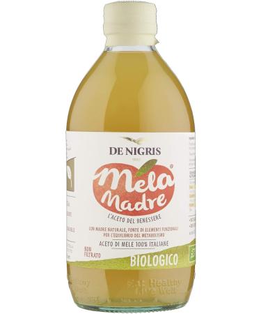 DeNigris Italian Apple Cider Vinegar ideal for vegetable dressings salads fish sauces and light dishes. 500 ml