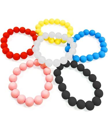 Jebyltd 70-Piece Silicone Pearls Pacifier Chain & Baby Teething Necklace - Black Bracelet Accessories | International Shipping - Buy Online on GoSupps.com