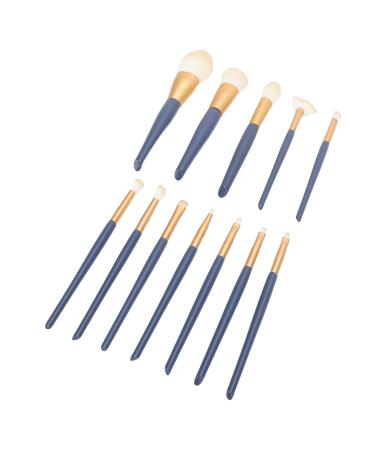 Soft Synthetic Makeup Brush Set for Face Eye Professional Powder Concealers Eye shadows Blush Makeup Brushes (12pcs) colorful