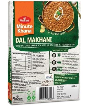 Haldiram's Dal Makhani Ready Meal - 300g (Pack of 2) | Authentic Indian Comfort Food at Your Fingertips | Ready-to-Eat | No Preservatives - Buy Online on GoSupps.com