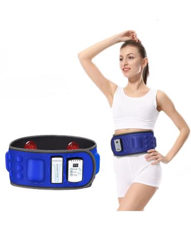 Massage slimming belt wireless massage device with high vibration for waist belly hip back with 36 vibration modes & 2 heated red lamps improves blood circulation and burns calories