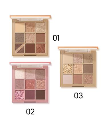 9 Color Longlasting Nude Eyeshadow Palette - Matte Shimmer & Glitter for Stunning Daily Strawberry Makeup - Buy Online on GoSupps.com