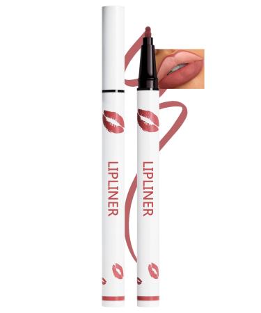 Erinde Crayon L vres Longue Tenue Feutre L vres Mat Sans Transfert Lip Liner & Lip Stain Pointe Pr cise pour un Contour D fini Teinte #007