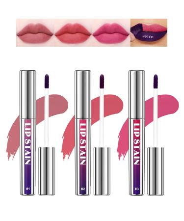 3 Couleurs Crayon a Levre Lip Stain Peel Off Peel Off Lip Stain Crayon L vres Tattoo Imperm able Longue Dur e et Pigment Peel Off Lip Tint Stain Rose