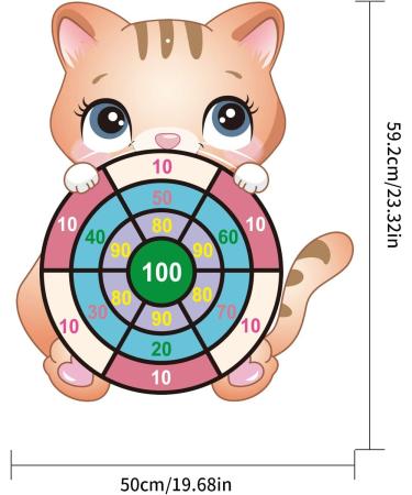 Cxwind Cat Dart Board - Fun & Educational Dart Game for Kids | Birthday Party Games - Buy Online on GoSupps.com