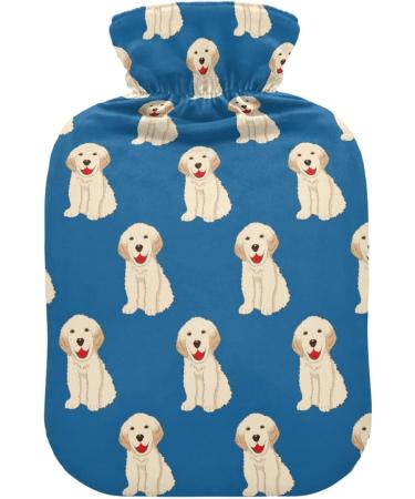 Golden Retriever Dog Heat Bottle | 1L Hot Water Bag for Pain Relief & Warming | Ideal for Headaches & Back Pain - Buy Online on GoSupps.com