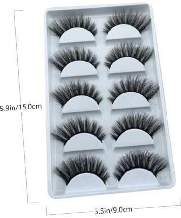 POPETPOP 5 Pairs Fake eyelashes self adhesive eyelashes natural look fake bottom lashes magnetic false eyelashes faux lashes easiest fake lashes set Extended section 3d fiber - Buy Online on GoSupps.com