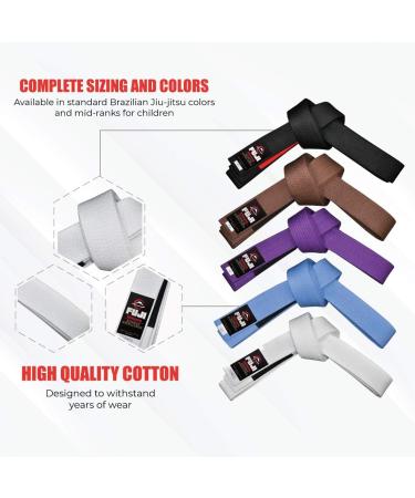 FUJI Premium Cotton Blend BJJ Belt - A2 White - Buy Online on GoSupps.com