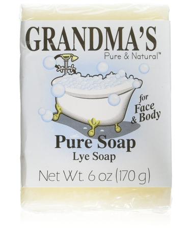 Buy Grandma's Lye Soap Set - 4 BIG 6 oz. Bars | Natural Handmade Soap for Healthy Skin - International Shipping Available - Buy Online on GoSupps.com