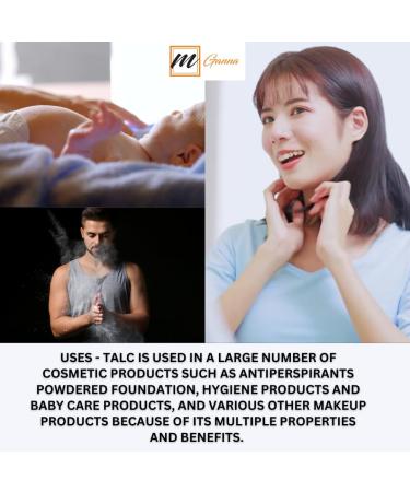 100% Natural Talc Powder for Makeup & Cosmetic Formulations - 1 LBS | Premium Quality talcum for Beauty & Industrial Use - Buy Online on GoSupps.com