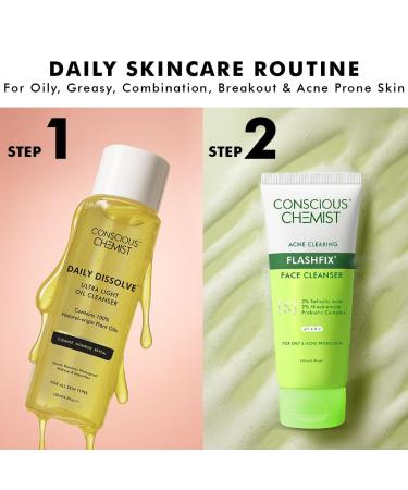 Deep Pore Cleansing Kit | 230ml | Oil Cleanser for Face Salicylic Acid Face Wash for Women & Men with Oily and Acne Prone Skin for Glowing & Radiant Skin - Buy Online on GoSupps.com