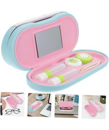Healvian 2-in-1 Double-Layer Glasses Case for Children | Travel Tweezers & Accessories | Violet Reading Glasses Case with Flocked Cloth - Buy Online on GoSupps.com