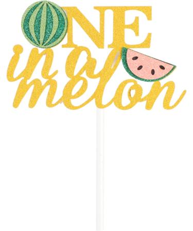 Personalised Cake Toppers Cake Decorations Watermelon Design Party Dessert Decorations Supplies Cute Cake Decoration"One in A Melon" Letter Cake Toppers 1pc Cake Topper - Buy Online on GoSupps.com