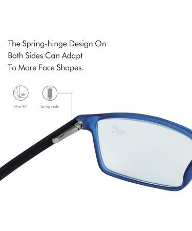 ZENOTTIC Reading Glasses & Blue Light Blocking Glasses for Men & Women - Lightweight & Stylish 1.00 Blue - Buy Online on GoSupps.com