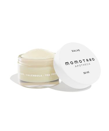 MOMOTARO APOTHECA Vaginal Moisturizer Organic Vulva Salve - Intimate Soothing Balm Vulvovaginal Dryness Odor Itching Burning Redness BV Menopause Irritability - Hormone Free pH Balance - 1oz