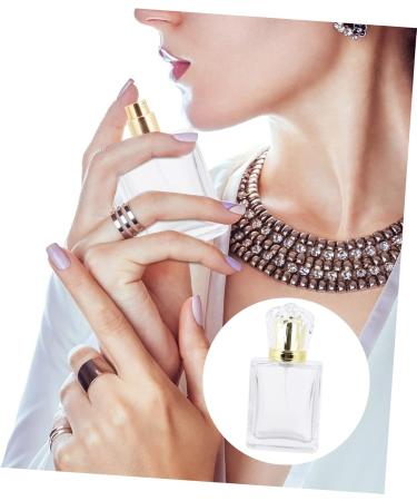 FRCOLOR 1pc Perfume Spray Bottle Travel Container Frosted Spray Bottle Mist Spray Bottle Pump Spray Bottle Perfume Holder Mini Perfume Bottle White Travel Bottle Glass Diamond - Buy Online on GoSupps.com