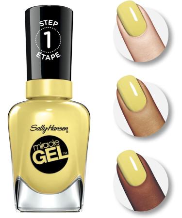 Sally Hansen Miracle Gel Nail Polish 390 Lemon Heaven a Dusky Yellow 14.7 ml - Buy Online on GoSupps.com