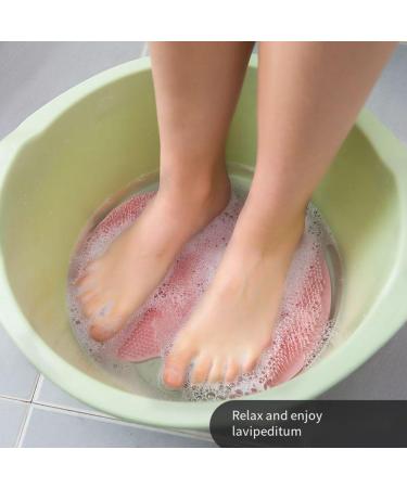 Srutueo Wall-Mounted Hands-Free Back and Foot Scrubber with Suction Cups - Deep Clean and Exfoliate in the Shower Blue - Buy Online on GoSupps.com