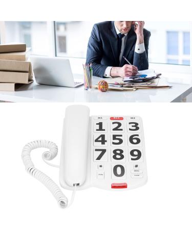 BTER Big Button Corded Phone Amplified Corded Phone with Speed Dialing & Loud Ringer Home Landline Phone for Seniors Alzheimer's Dementia Hearing Impaired Visually Impaired (White) - Buy Online on GoSupps.com